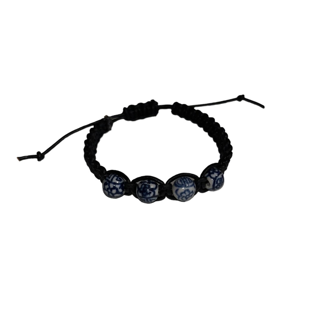 Handmade String and Bead Bracelet